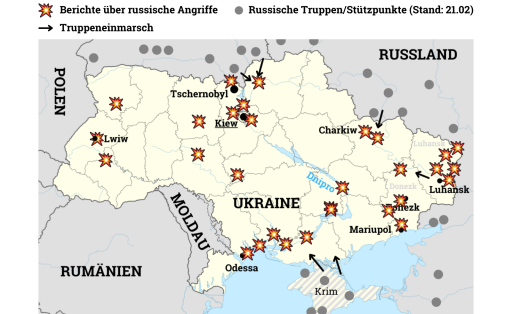 USA, G7 und EU einigen sich auf Sanktionen gegen Russland: Grafik zu Russlands Angriff auf die Ukraine