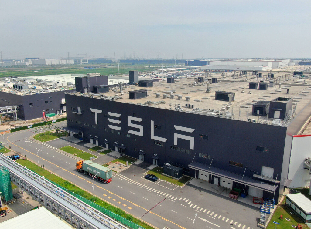 Das Tesla-Werk in Shanghai.