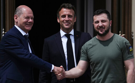 Ukraine-Krieg: Selenskyj, Scholz und Macron in Kiew