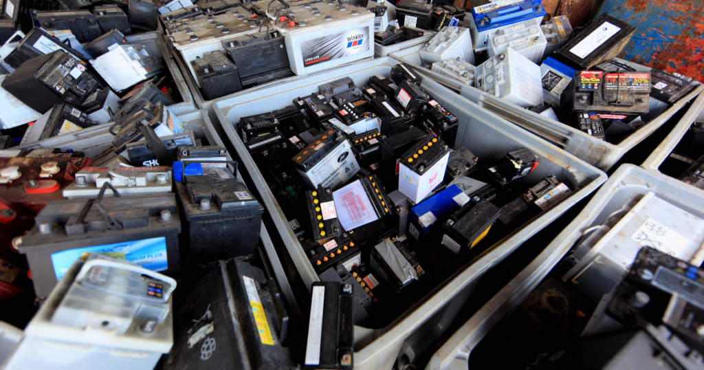 Lithium-Ionen-Batterien Autobatterien Batterie Recycling
