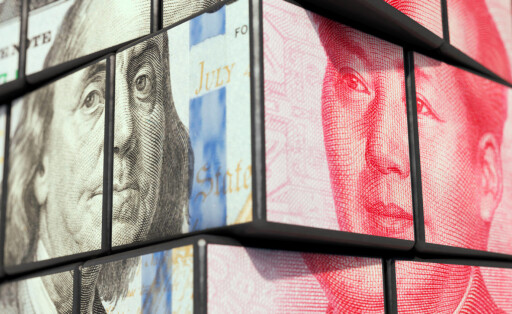 Devisenmarkt Dollar und Yuan Symbolbild zum Thema Wechselkurs US-Dollar / Yuan. *** Foreign exchange market dollar and y