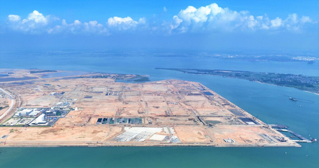 (220906) -- GUANGZHOU, Sept. 6, 2022 -- Aerial photo taken on July 28, 2022 shows a view of BASF Zhanjiang Verbund site