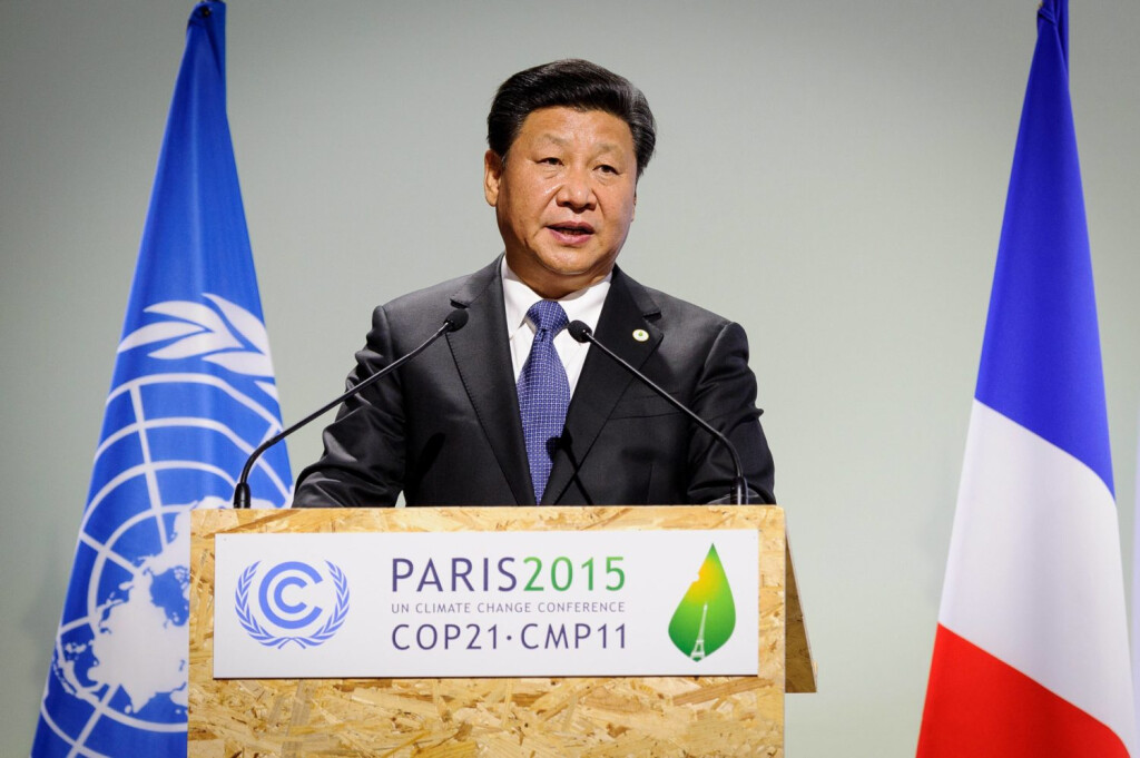 Nov. 30, 2015 - Le Bourget, France - Chinese President Xi Jinping addresses the plenary session of t