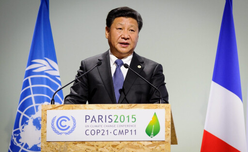 Nov. 30, 2015 - Le Bourget, France - Chinese President Xi Jinping addresses the plenary session of t