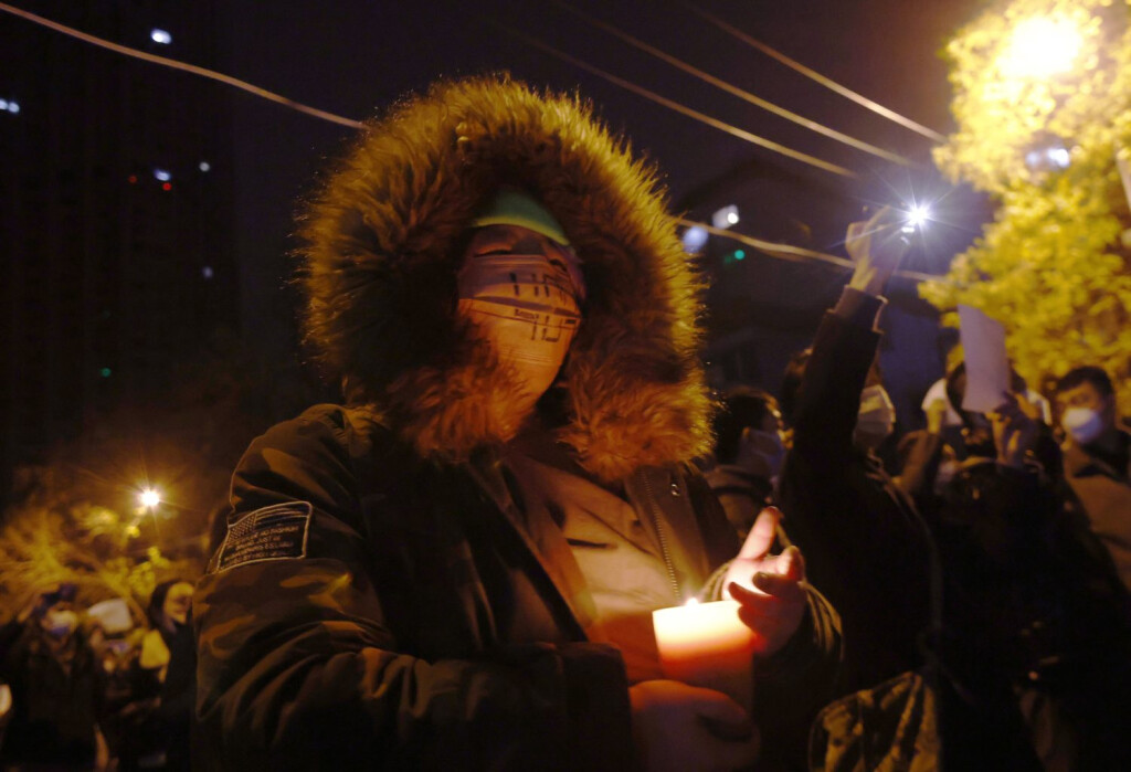 Protest in China: Mahnwache in Peking