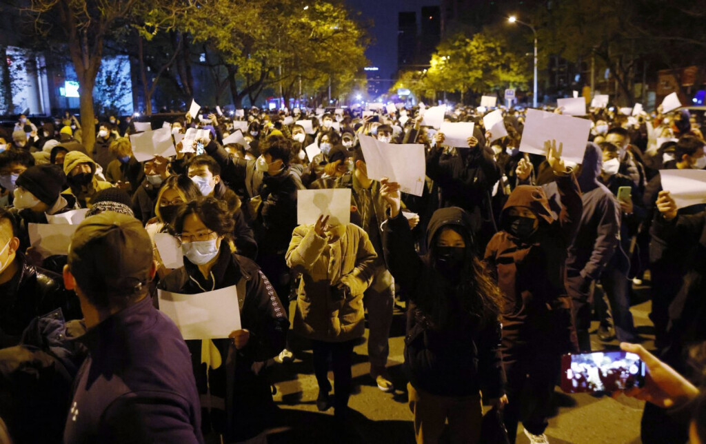 Proteste in China: Weiße Blätter