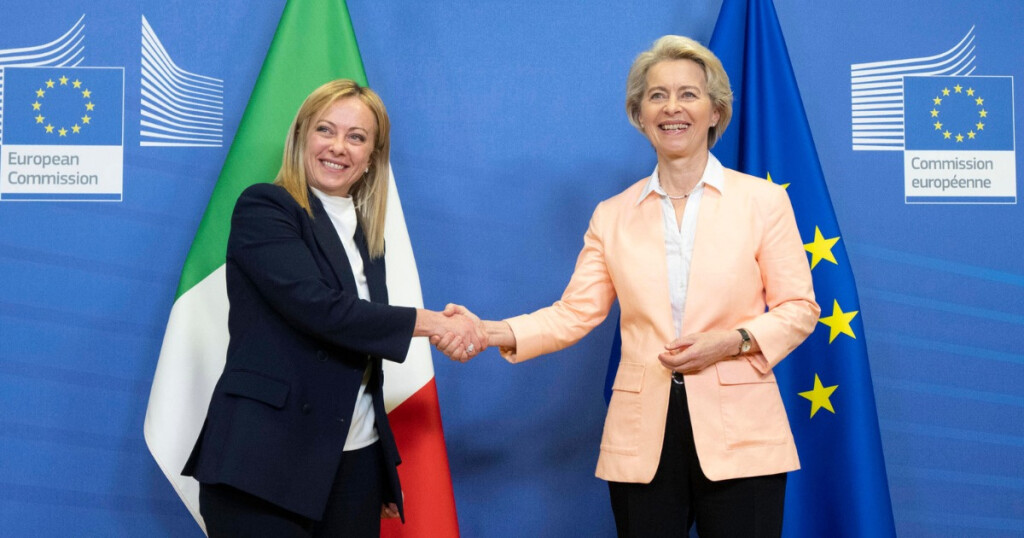 Gemeinsame Bilder von Giorgia Meloni und Ursula von der Leyen sind selten geworden.