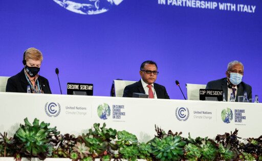 High Level Summit COP26 UN Climate Conference In Glasgow Presidency of COP26 speaks during National Statements session i