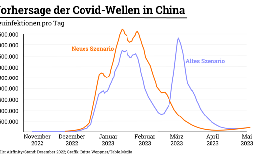 Vorhersage der Covid-Wellen in China (DE)