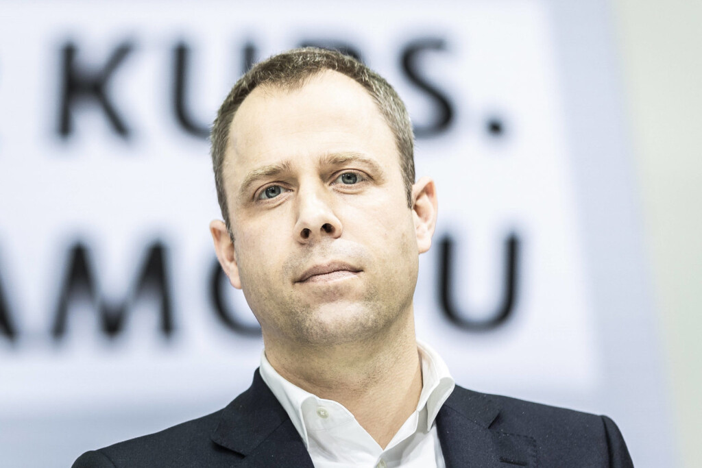 Mario Czaja, Generalsekretaer der CDU, aufgenommen im Rahmen der Pressekonferenz nach der Auszaehlung der Briefwahl zum neuen CDU-Bundesvorstand und zur Verkuendung des Ergebnisses der schriftlichen Schlussabstimmung zum 34. Parteitag der CDU Deutschlands in Berlin, 31.01.2022.