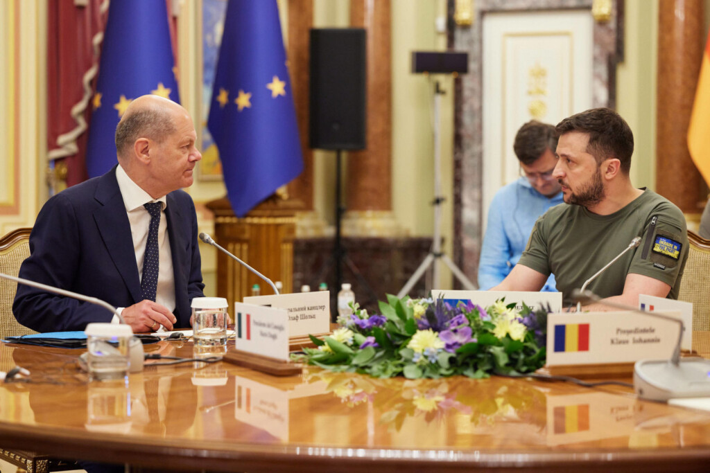 Olaf Scholz trifft Wolodymyr Selenskyj in Kiew, Ukraine June 16, 2022 (Foto: IMAGO/UPI Photo)