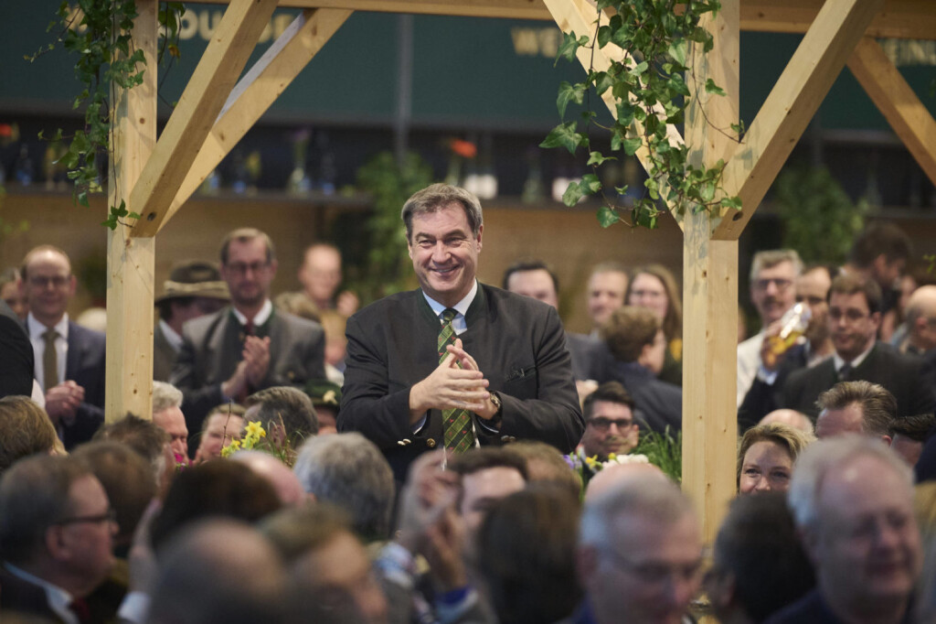 Berlin, Bayerischer Staatsempfang auf der Grünen Woche Markus Söder (Bayerischer Ministerpräsident, CSU) im Rahmen des B