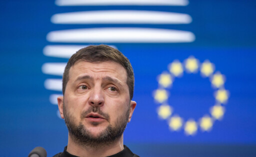 Der ukrainische Präsident Wolodymyr Selenskyj beim EU-Sondergipfel in Brussels.