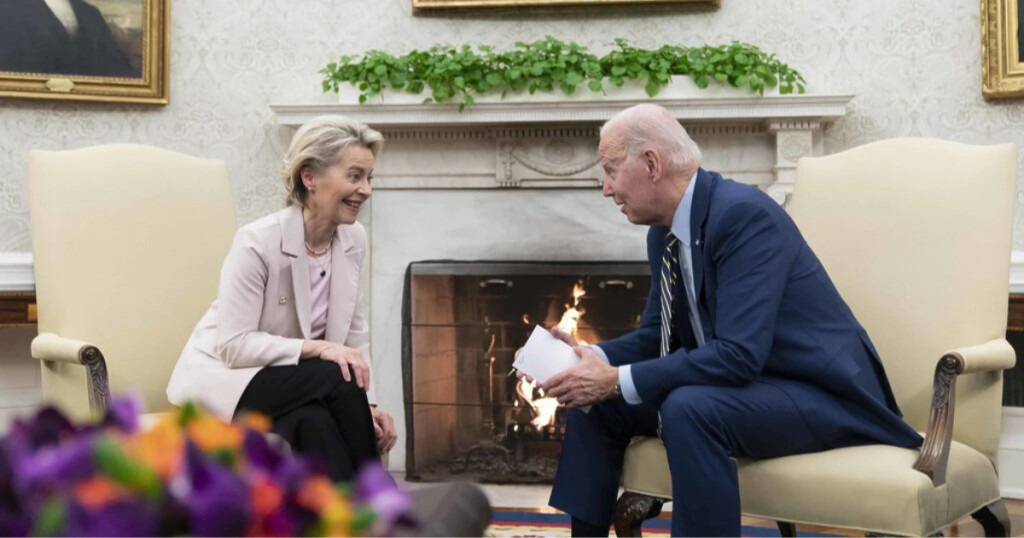 Von der Leyen und Biden