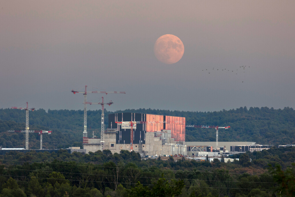 Baustelle des Iter-Kernforschungszentrums im südfranzösischen Cadarache.