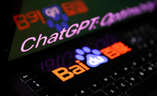 OpenAI And Baidu Photo Illustrations ChatGPT sign on OpenAI website displayed on a laptop screen and Baidu logo displayed on a phone screen are seen in this illustration photo taken in Krakow, Poland on February 7, 2023. Krakow Poland PUBLICATIONxNOTxINxFRA Copyright: xJakubxPorzyckix originalFilename: porzycki-openaian230207_npQXk.jpg