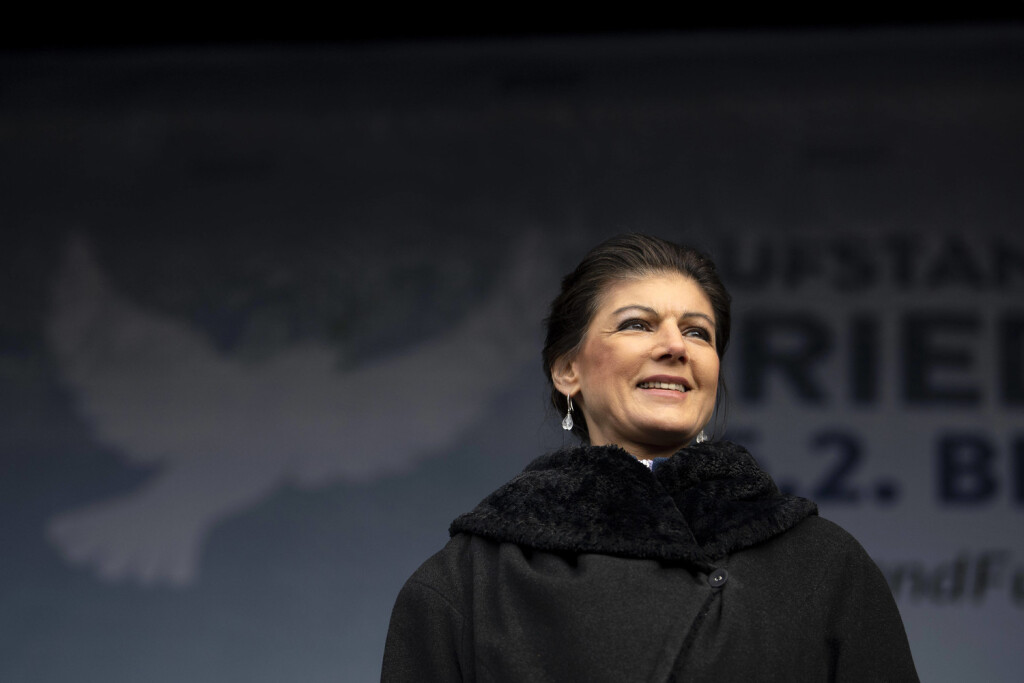 Sahra Wagenknecht - Aufstand fuer Frieden DEU, Deutschland, Germany, Berlin, 25.02.2023 Sahra Wagenknecht Partei die Lin