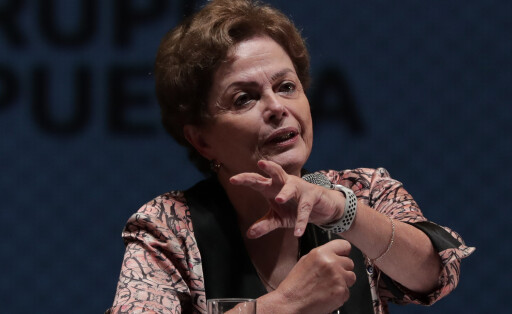epa09858485 Former President of Brazil Dilma Rousseff participates in the international meeting on Democracy and Equality at the State University in Rio de Janeiro, Brazil, 29 March 2022. EPA-EFE/Andre Coelho