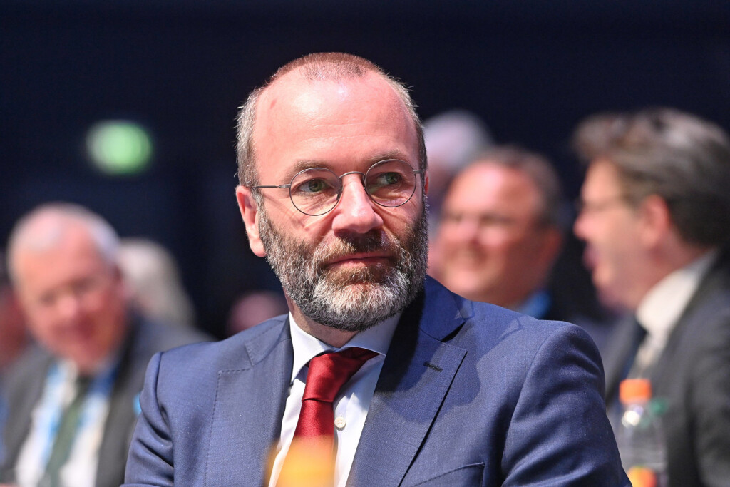 Manfred WEBER EVP Vorsitzender, Einzelbild,angeschnittenes Einzelmotiv,Portraet,Portrait,Porträt CSU Parteitag 2023 am 06.05.2023 Messe Nuernberg, *** Manfred WEBER EVP Chairman , single image,cropped single image,portrait,portrait CSU Party Congress 2023 on 06 05 2023 Nuremberg Fair,