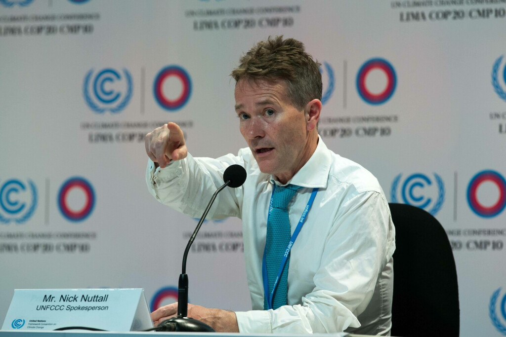 LIMA, Dec. 1, 2014 -- Nick Nuttall, spokesperson of the United Nations Framework Convention on Climate Change (UNFCCC), presides over a press conference in Lima, capital of Peru, Dec. 1, 2014. ) (azp) PERU-LIMA-COP 20-CLIMATE CHANGE-UNFCCC-PRESS CONFERENCE XuxZijian PUBLICATIONxNOTxINxCHN
Lima DEC 1 2014 Nick Nuttall spokesperson of The United Nations FRAMEWORK Convention ON CLIMATE Change UNFCCC Presid Over a Press Conference in Lima Capital of Peru DEC 1 2014 EGP Peru Lima Cop 20 CLIMATE Change UNFCCC Press Conference PUBLICATIONxNOTxINxCHN