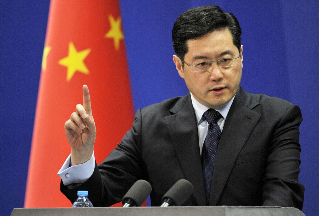 BEIJING, China - Chinese Foreign Ministry spokesman Qin Gang holds a press briefing at the ministry in Beijing on Jan. 27, 2014. Qin rapped the new president of Japan s public broadcaster NHK, Katsuto Momii, over remarks he made over the weekend on comfort women suggesting that forcing women to provide sex to soldiers during wartime was something that every country does. PUBLICATIONxINxGERxSUIxAUTxHUNxONLY 0127071
Beijing China Chinese Foreign Ministry spokesman Qin Monitoring holds a Press Briefing AT The Ministry in Beijing ON Jan 27 2014 Qin rapped The New President of Japan S Public Broadcaster NHK Katsuto Momii Over Remarks he Made Over The Weekend ON Comfort Women suggesting Thatcher Forcing Women to provide Sex to Soldiers during wartime what Something Thatcher Every Country does PUBLICATIONxINxGERxSUIxAUTxHUNxONLY 0127071