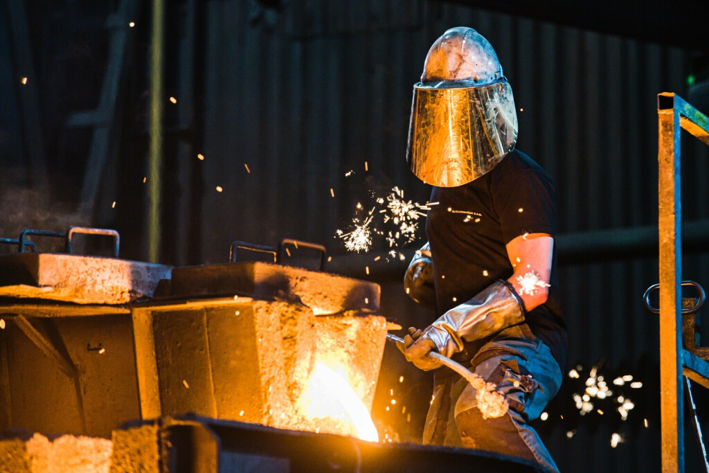 Slevarna Heunisch foundry pictured that produces demanding gray cast iron castings holds press conference on odour reduction in production over past two years in Brno, Czech Republic, October 25, 2023. CTKxPhoto/PatrikxUhlir CTKPhotoP2023102506452 PUBLICATIONxNOTxINxCZExSVK CTKPhotoP2023102506452