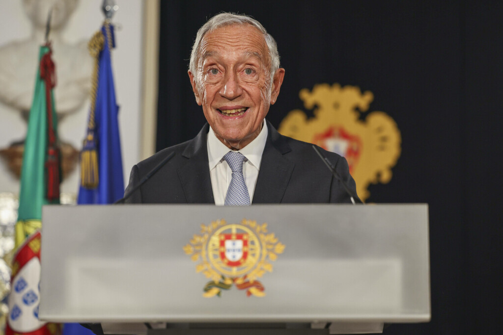 PR Marcelo Rebelo de Sousa presides over the State Council Meeting. Lisbon,08/11/2023 -PR Marcelo Rebelo de Sousa presides over the State Council Meeting due to the resignation of the Prime Minister, Antonio Costa. In the image Marcelo Rebelo de Sousa in the final statements of the State Council meeting. PAULO SPRANGER/ GLOBAL IMAGENS PUBLICATIONxINxGERxSUIxAUTxONLY PauloxSpranger