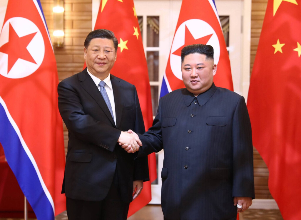 Xi Jinping und Kim Jong-un 2019 in Pjöngjang.